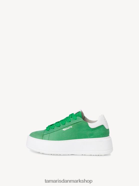 Tamaris Kvinder lædersneaker - grøn XVXV8T634 sko
