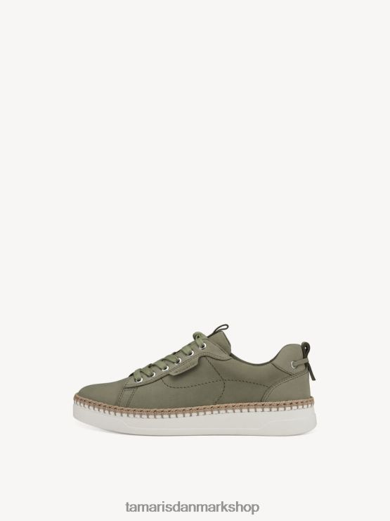 Tamaris Kvinder lædersneaker - grøn/salvie XVXV8T660 sko