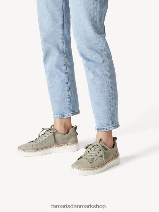 Tamaris Kvinder lædersneaker - grøn/salvie XVXV8T660 sko