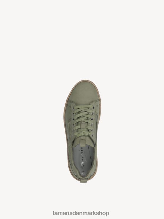 Tamaris Kvinder lædersneaker - grøn/salvie XVXV8T660 sko