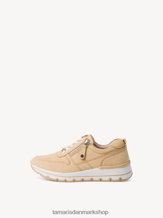 Tamaris Kvinder lædersneaker - gul/sorbet nubuc XVXV8T1937 sko