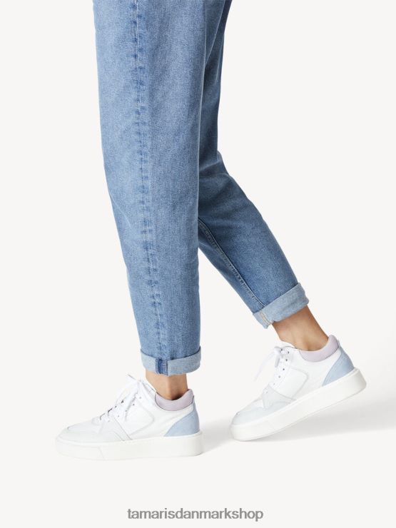 Tamaris Kvinder lædersneaker - hvid/hvid kam XVXV8T2005 sko