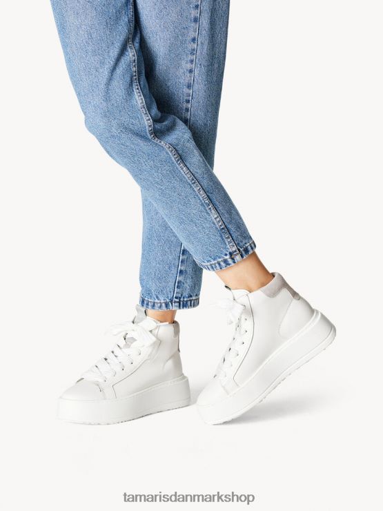 Tamaris Kvinder lædersneaker - hvid/hvid læder XVXV8T1010 sko