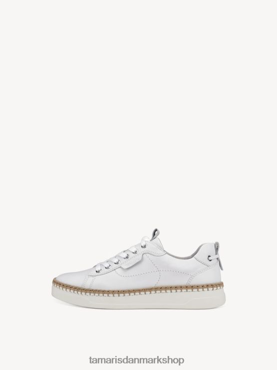 Tamaris Kvinder lædersneaker - hvid/hvid læder XVXV8T1373 sko
