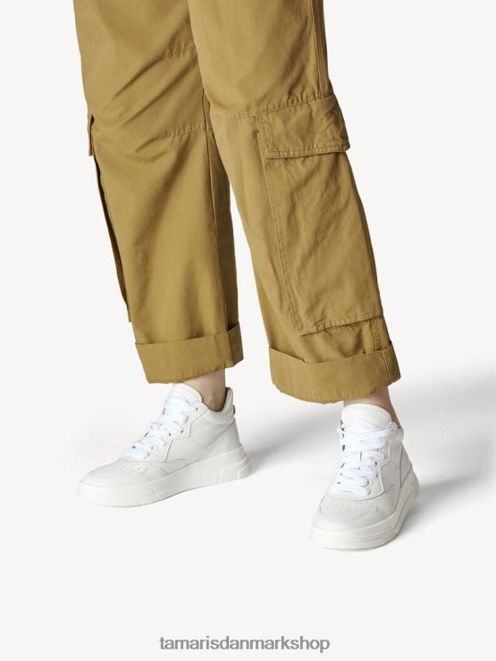 Tamaris Kvinder lædersneaker - hvid/hvid læder XVXV8T1682 sko