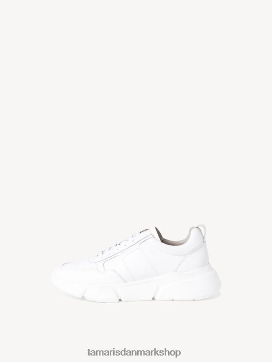 Tamaris Kvinder lædersneaker - hvid/hvid læder XVXV8T2349 sko