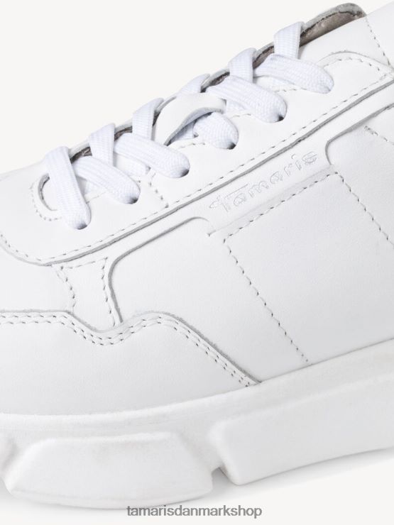 Tamaris Kvinder lædersneaker - hvid/hvid læder XVXV8T2349 sko
