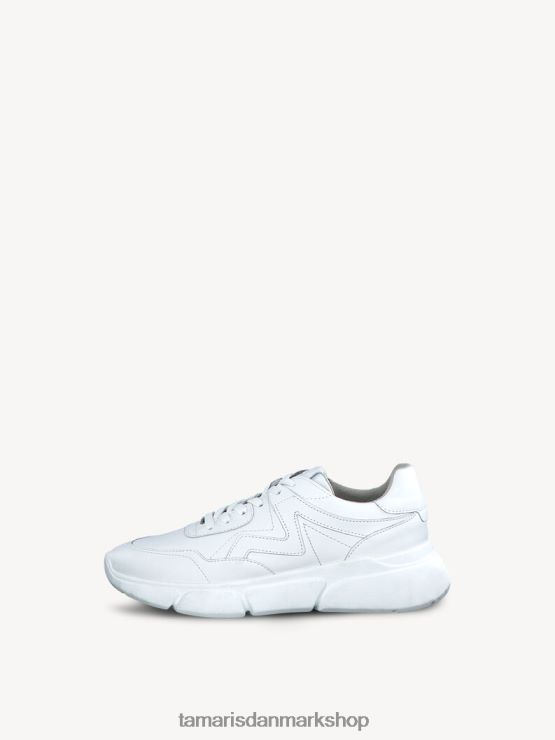 Tamaris Kvinder lædersneaker - hvid/hvid læder XVXV8T249 sko