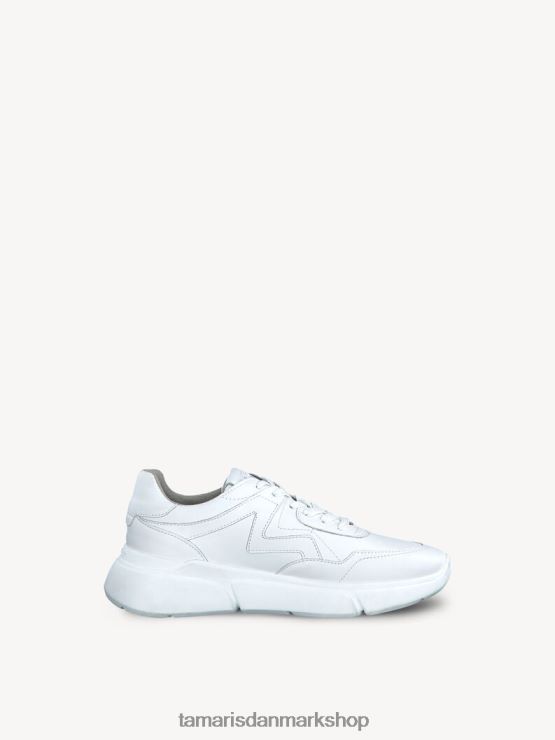 Tamaris Kvinder lædersneaker - hvid/hvid læder XVXV8T249 sko