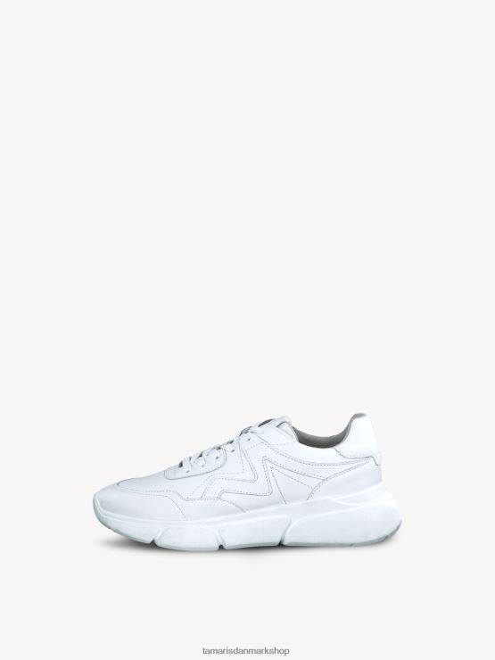 Tamaris Kvinder lædersneaker - hvid/hvid læder XVXV8T249 sko