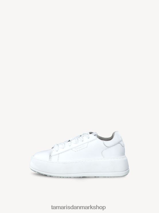 Tamaris Kvinder lædersneaker - hvid/hvid læder XVXV8T993 sko