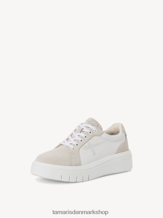 Tamaris Kvinder lædersneaker - hvid/is XVXV8T1009 sko