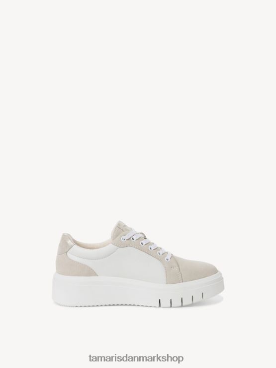 Tamaris Kvinder lædersneaker - hvid/is XVXV8T1009 sko