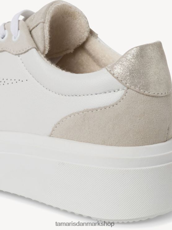 Tamaris Kvinder lædersneaker - hvid/is XVXV8T1009 sko