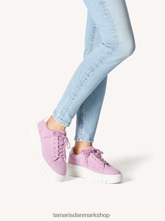 Tamaris Kvinder lædersneaker - lilla/lilla XVXV8T1515 sko