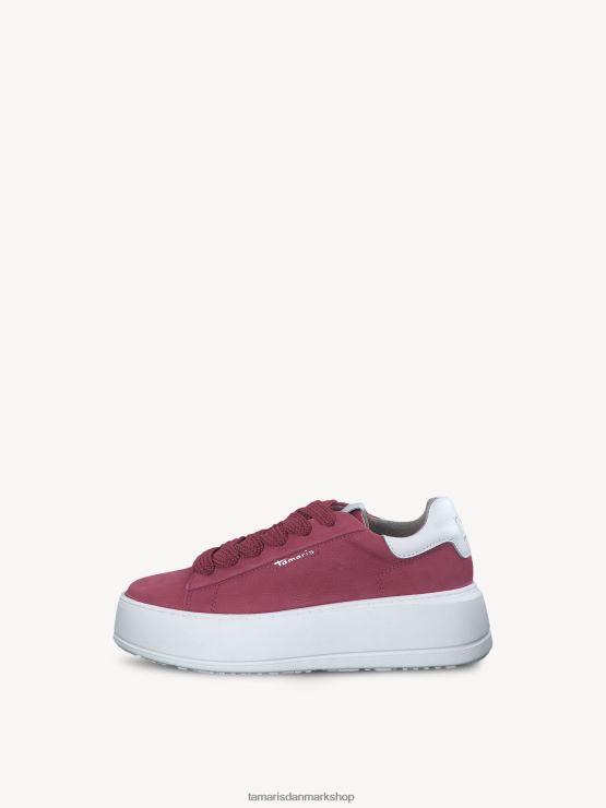 Tamaris Kvinder lædersneaker - pink/fuxia XVXV8T140 sko