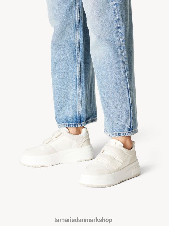 Tamaris Kvinder sneaker - beige/elfenben XVXV8T1136 sko