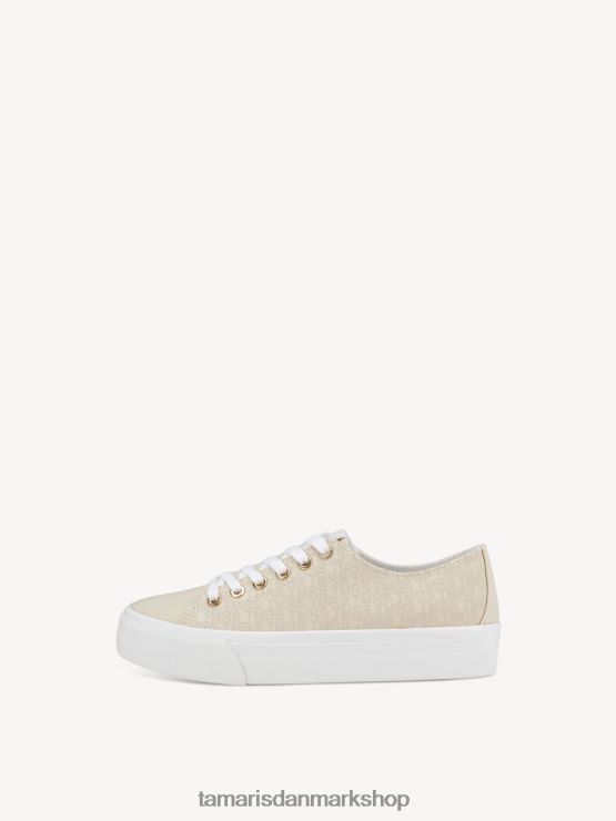 Tamaris Kvinder sneaker - beige/elfenben XVXV8T138 sko