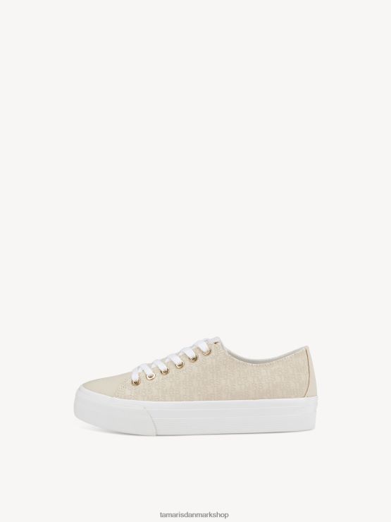 Tamaris Kvinder sneaker - beige/elfenben XVXV8T138 sko