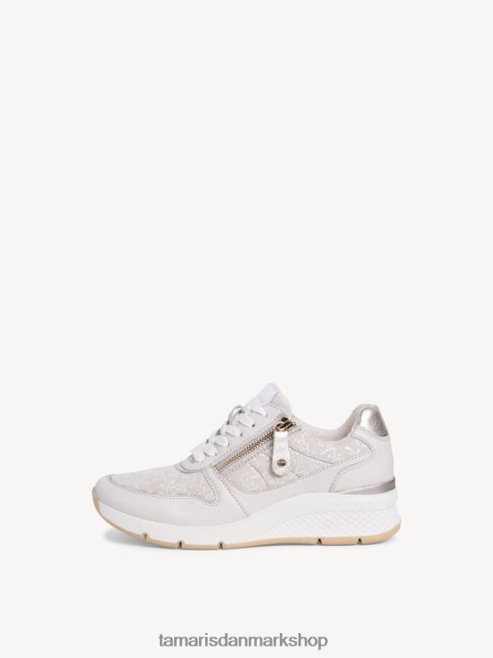 Tamaris Kvinder sneaker - beige/elfenben XVXV8T1479 sko