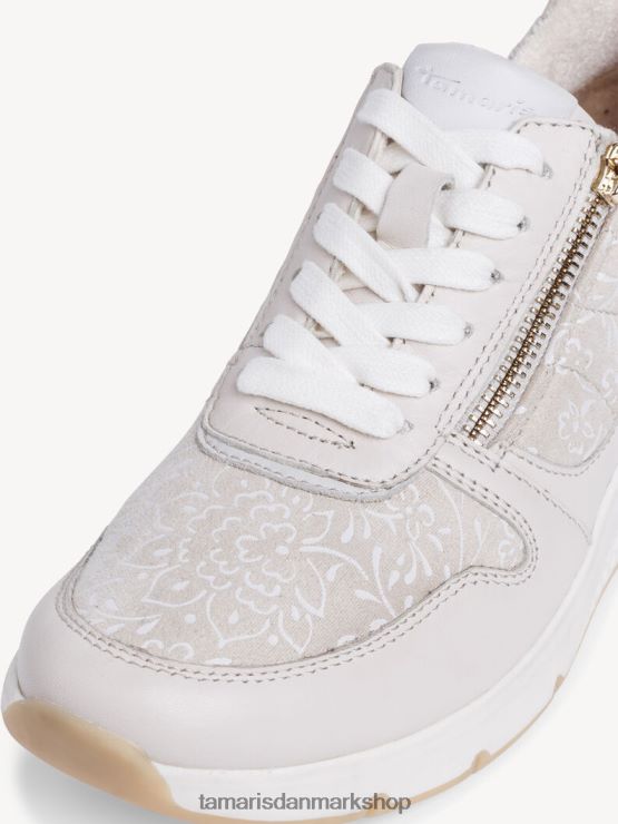 Tamaris Kvinder sneaker - beige/elfenben XVXV8T1479 sko
