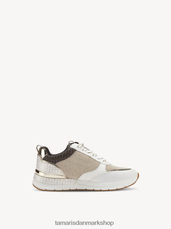 Tamaris Kvinder sneaker - beige/elfenben XVXV8T1570 sko