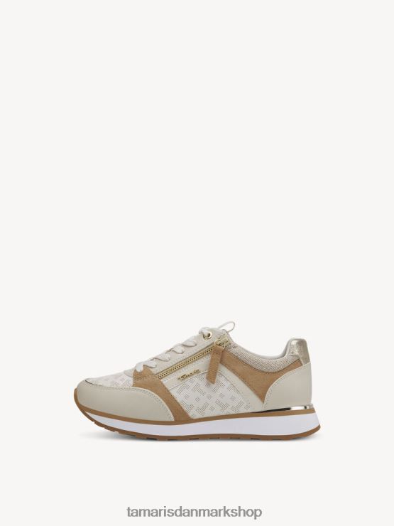 Tamaris Kvinder sneaker - beige/elfenben XVXV8T493 sko