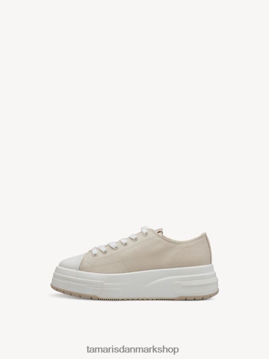Tamaris Kvinder sneaker - beige/elfenben XVXV8T645 sko