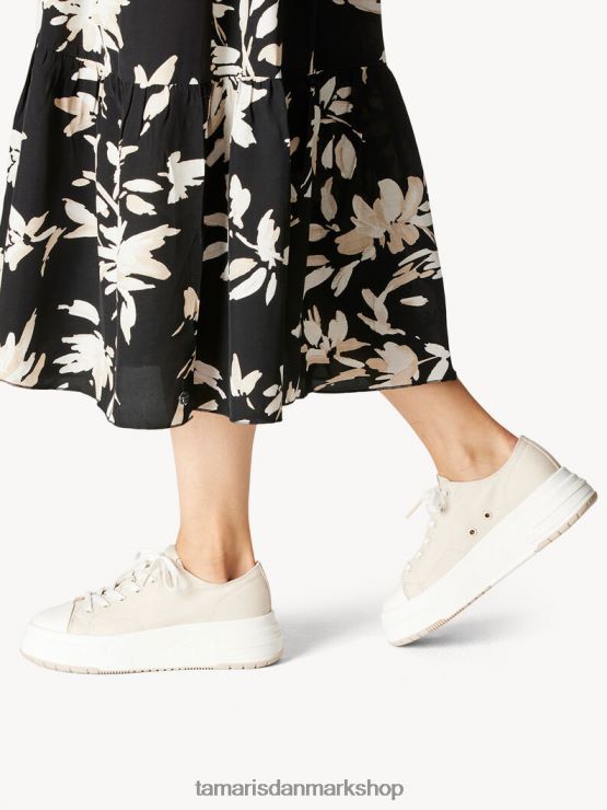 Tamaris Kvinder sneaker - beige/elfenben XVXV8T645 sko