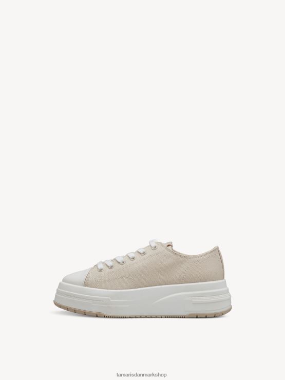 Tamaris Kvinder sneaker - beige/elfenben XVXV8T645 sko