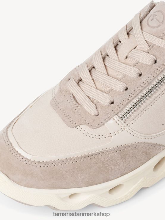 Tamaris Kvinder sneaker - beige/elfenben kam XVXV8T1886 sko