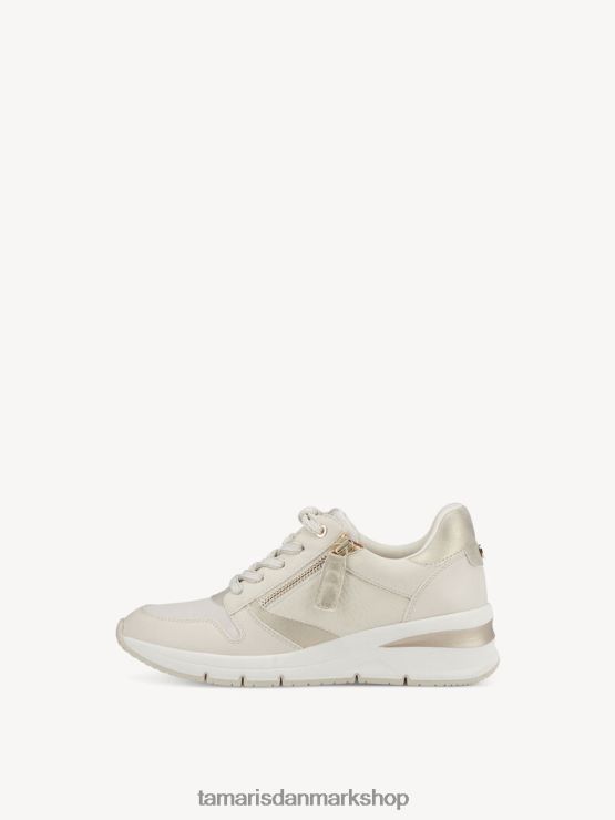 Tamaris Kvinder sneaker - beige/elfenben kam XVXV8T2291 sko