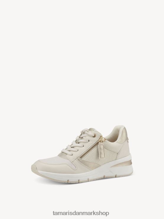 Tamaris Kvinder sneaker - beige/elfenben kam XVXV8T2291 sko