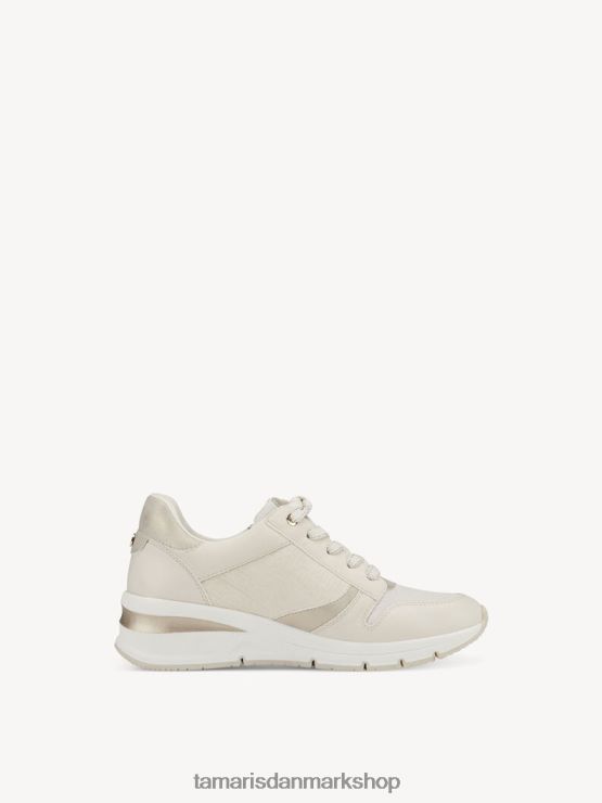 Tamaris Kvinder sneaker - beige/elfenben kam XVXV8T2291 sko