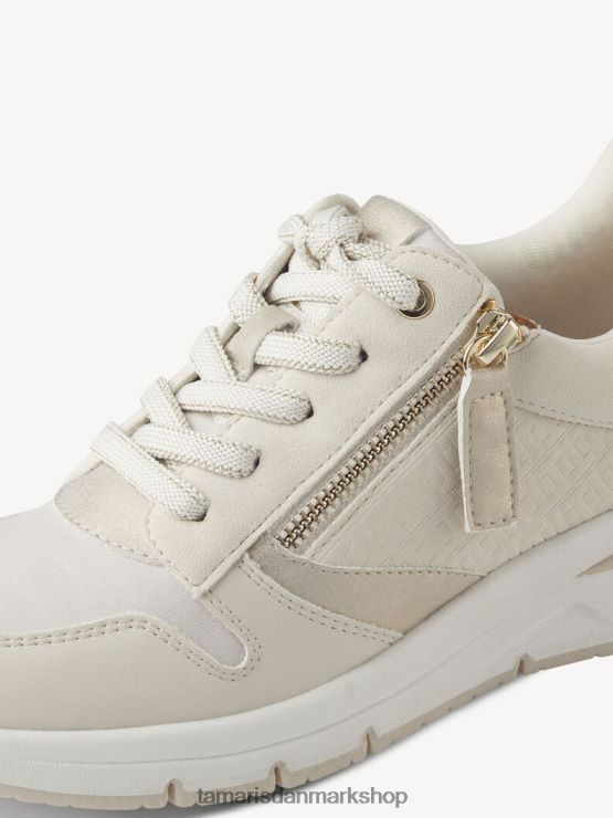 Tamaris Kvinder sneaker - beige/elfenben kam XVXV8T2291 sko