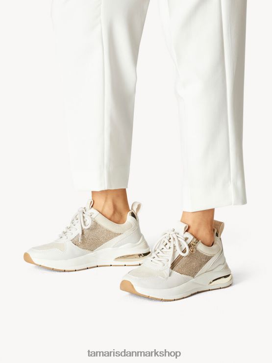 Tamaris Kvinder sneaker - beige/elfenben kam XVXV8T471 sko
