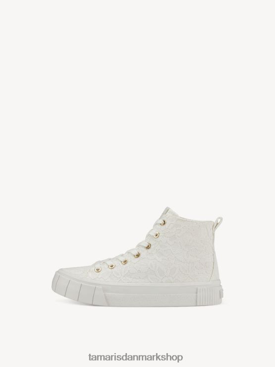 Tamaris Kvinder sneaker - beige/elfenben macramee XVXV8T758 sko