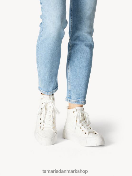 Tamaris Kvinder sneaker - beige/elfenben macramee XVXV8T758 sko