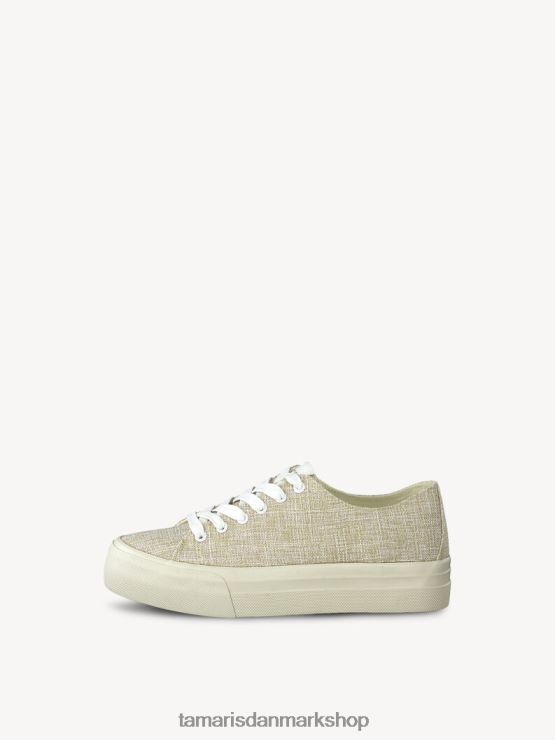 Tamaris Kvinder sneaker - beige/elfenben uni XVXV8T2138 sko