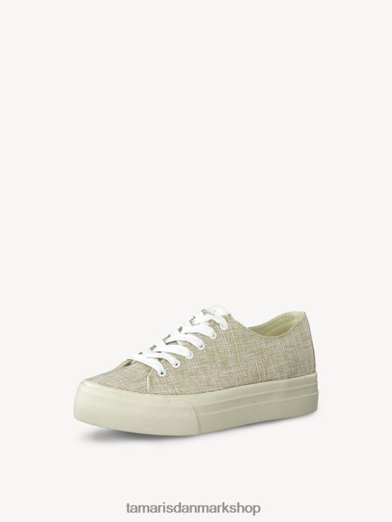 Tamaris Kvinder sneaker - beige/elfenben uni XVXV8T2138 sko