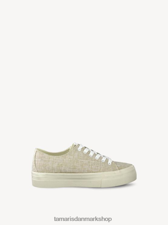 Tamaris Kvinder sneaker - beige/elfenben uni XVXV8T2138 sko