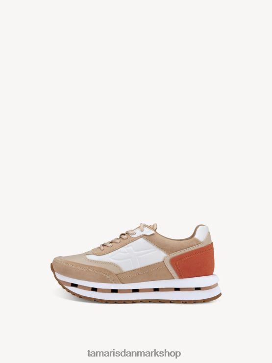 Tamaris Kvinder sneaker - beige/tan kam XVXV8T2190 sko