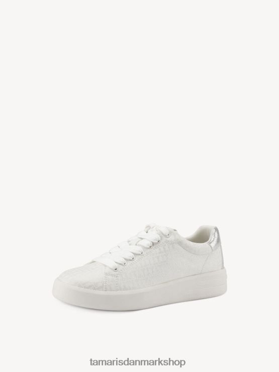 Tamaris Kvinder sneaker - hvid/hvid metallic XVXV8T92 sko