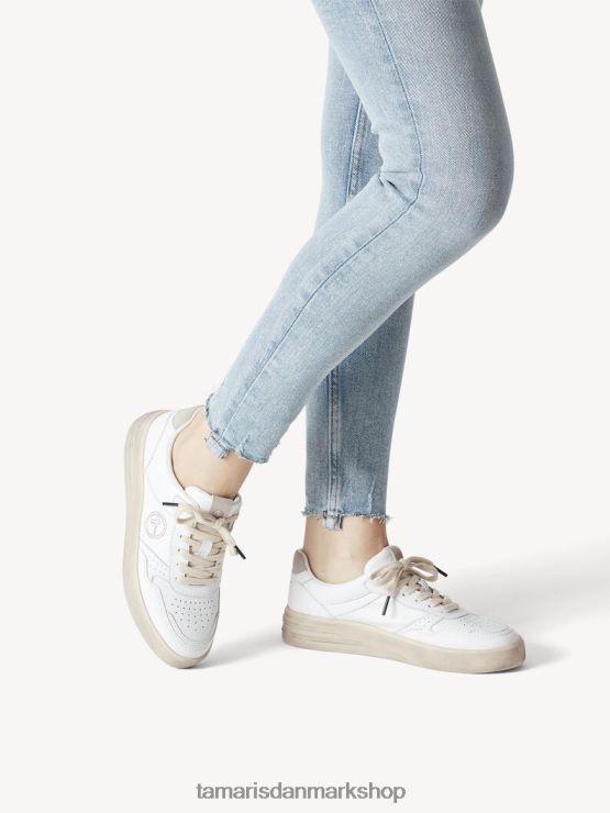 Tamaris Kvinder sneaker - hvid/retro hvid XVXV8T2021 sko