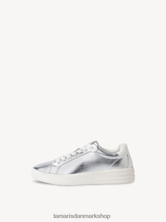 Tamaris Kvinder sneaker - metallic/sølv XVXV8T1996 sko