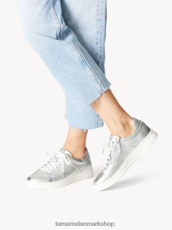 Tamaris Kvinder sneaker - metallic/sølv metall. XVXV8T56 sko