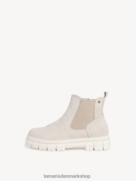 Tamaris Kvinder chelsea læder støvle - beige/elfenben nubuk XVXV8T1386 sko