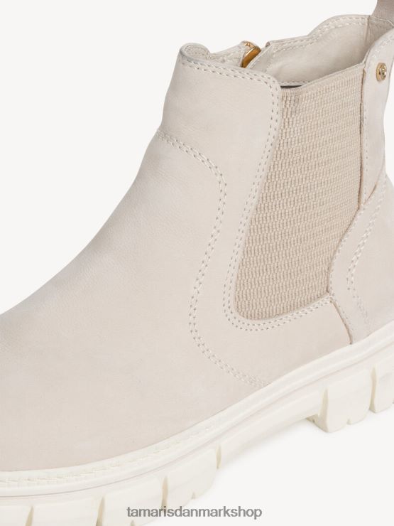 Tamaris Kvinder chelsea læder støvle - beige/elfenben nubuk XVXV8T1386 sko