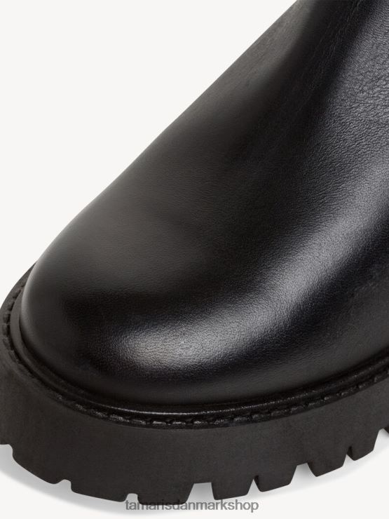 Tamaris Kvinder chelsea læder støvle - sort/sort læder XVXV8T1872 sko