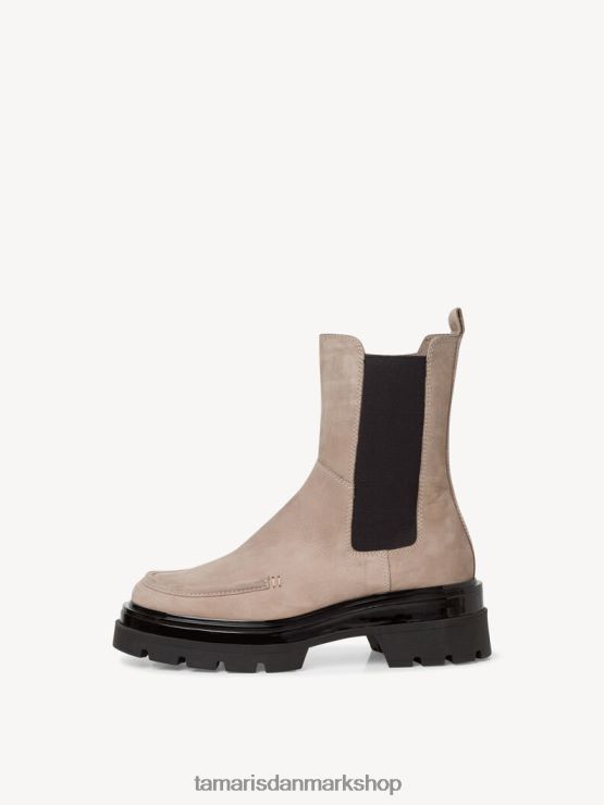 Tamaris Kvinder chelsea læderstøvle - beige/taupe nubuc XVXV8T779 sko
